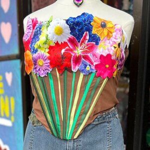 Tyler McGillivary‎ Bouquet Corset 1X Top